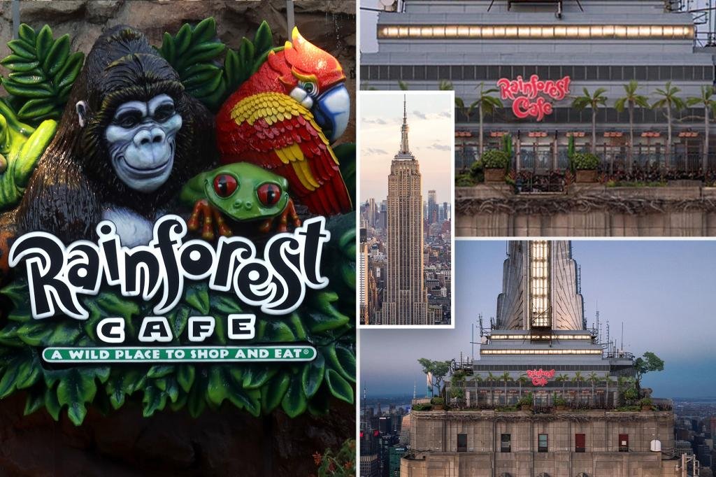 NYC's first Rainforest Cafe to pop up at the Empire State Building